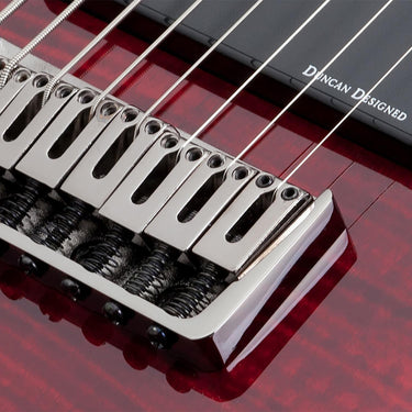 Guitarra Eléctrica 8 Cuerdas Schecter Demon-8 Crb Red Burst